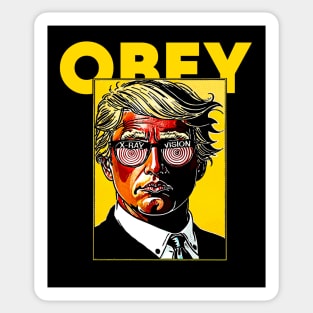 X-Ray OBEY Vision Trump Sticker